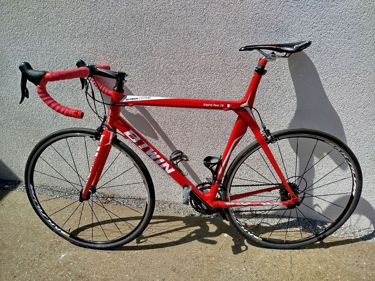 B’TWIN Custom SRAM Rival 2016 Road & Gravel usato, Rosso — immagine 2 di 4