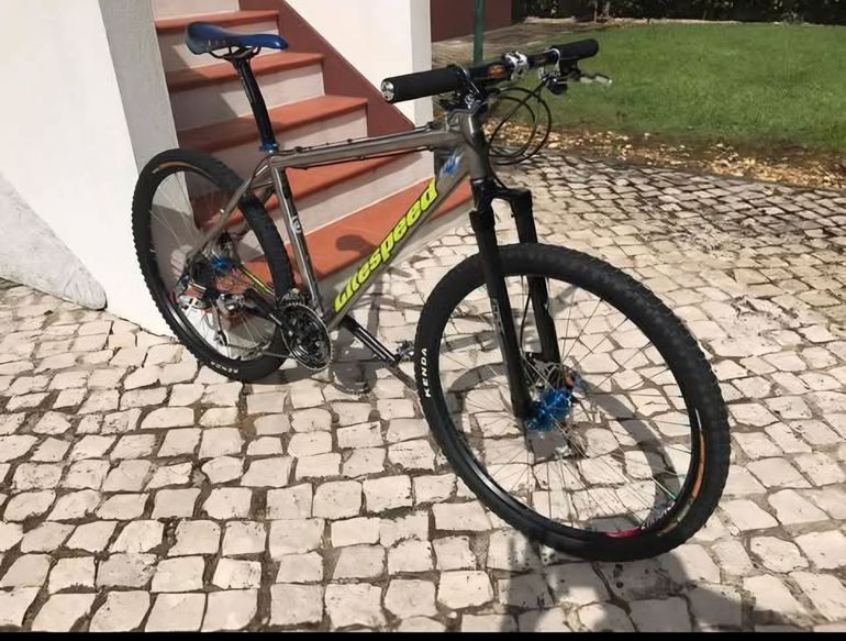 Gebrauchtes Litespeed Custom Shimano Deore XT 2006 Mountainbike, Hellgrau — Bild 2 von 8