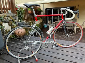 Used Cycle Laurent Paris Vélo Course Sur Mesure Modèle Campagnolo Série Cinquantenaire Avec Têtes De Boulons Plaqués Or 1980 Road & Gravel