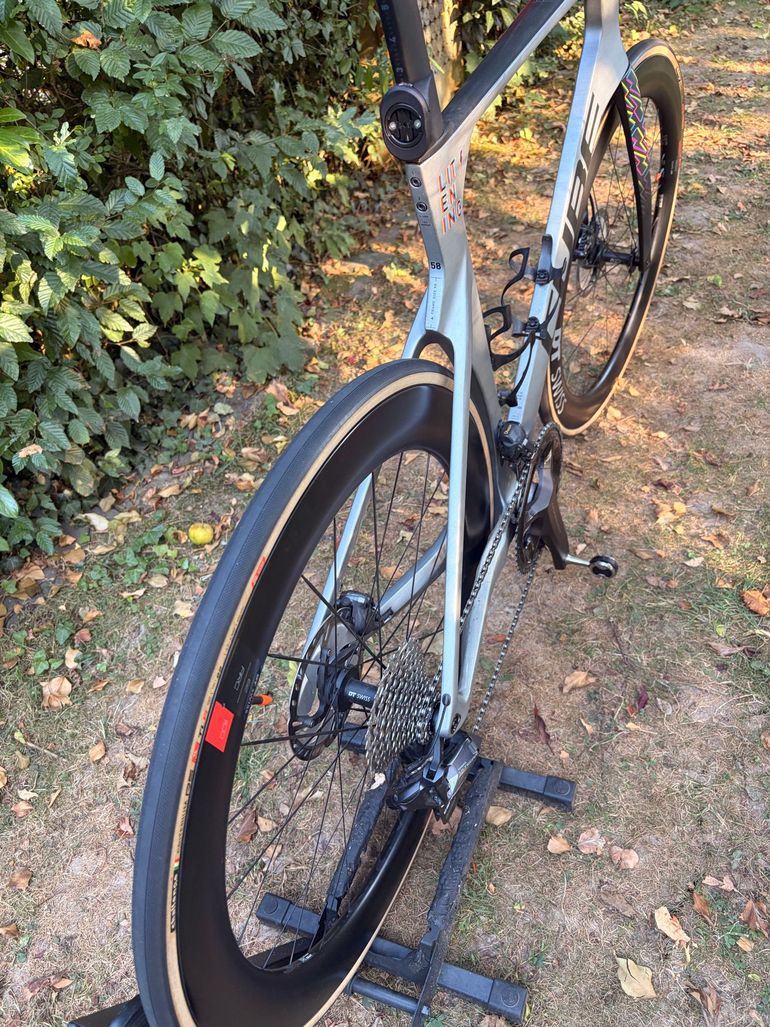 Used CUBE Litening Limited 15/100 Shimano Ultegra Di2 Ceramicspeed 2022 Road & Gravel, Light Gray — image 12 of 12