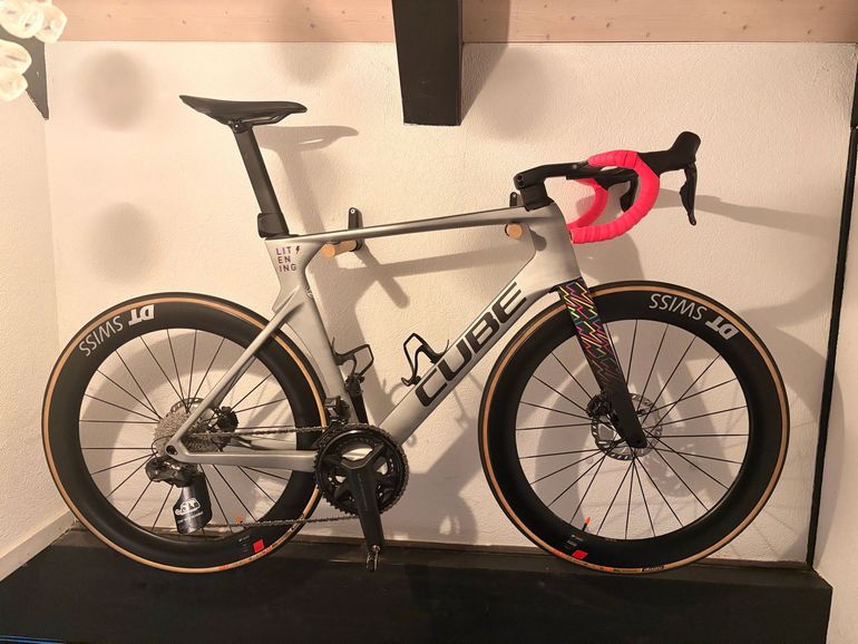 Used CUBE Litening Limited 15/100 Shimano Ultegra Di2 Ceramicspeed 2022 Road & Gravel, Light Gray — image 11 of 12
