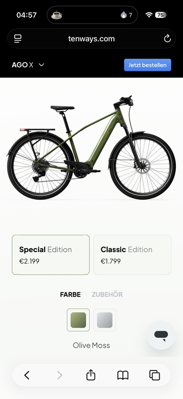 Used tenways AGO X Hybrid Trekking 2026 2026 Urban & Touring