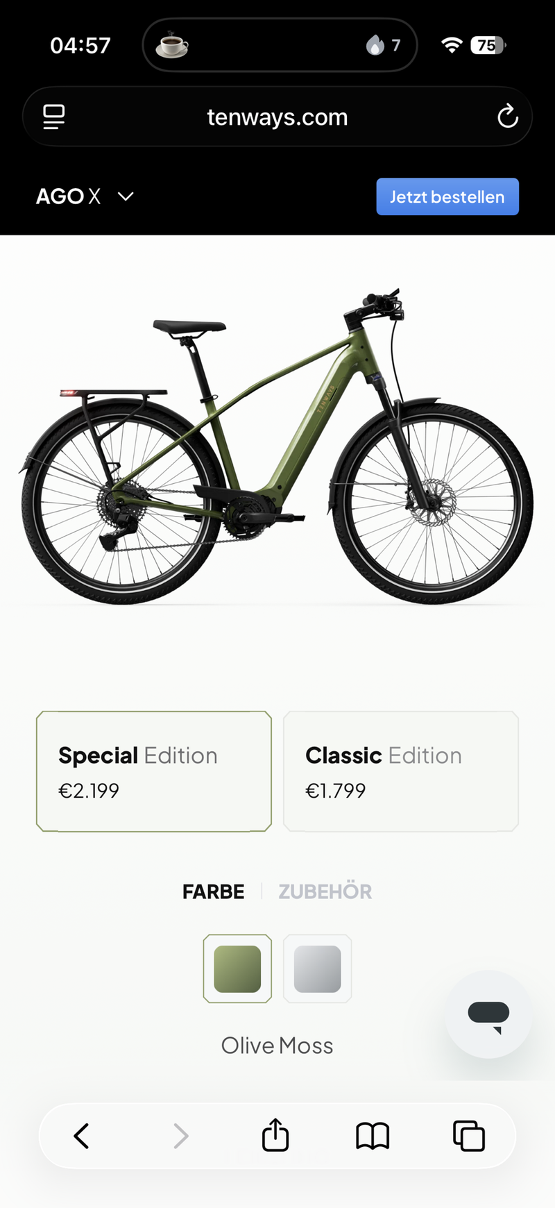 Used tenways AGO X Hybrid Trekking 2026 2026 Urban & Touring