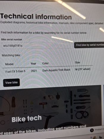 Used Trek Fuel EX 5 2021 Frameset 2021 Mountainbike, Blue, 27.5, 29 — image 9 of 10