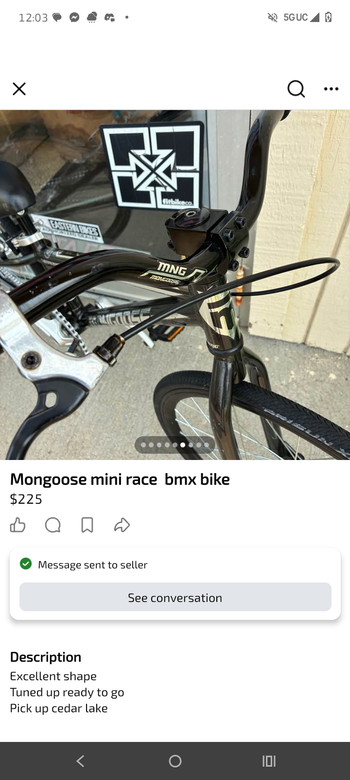 Used Mongoose Title Mini 2024 2024 Youth, Black — image 4 of 9