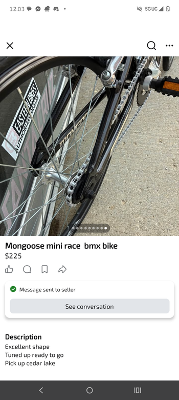 Used Mongoose Title Mini 2024 2024 Youth, Black — image 6 of 9