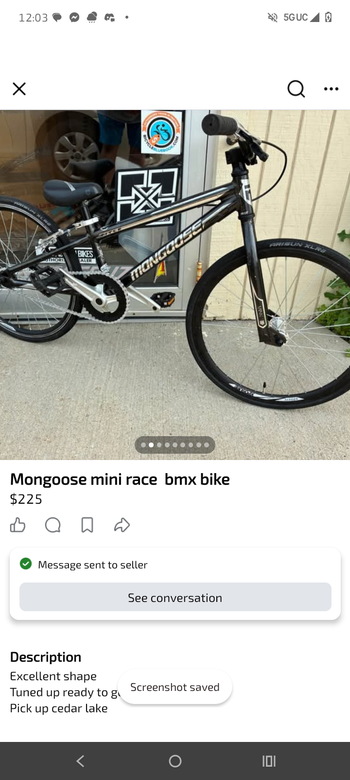 Used Mongoose Title Mini 2024 2024 Youth, Black — image 8 of 9