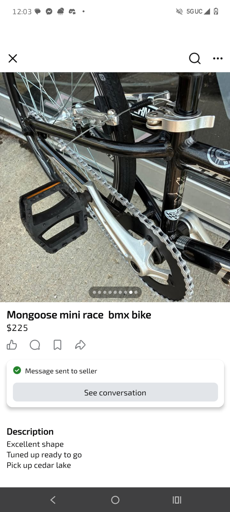 Used Mongoose Title Mini 2024 2024 Youth, Black — image 2 of 9