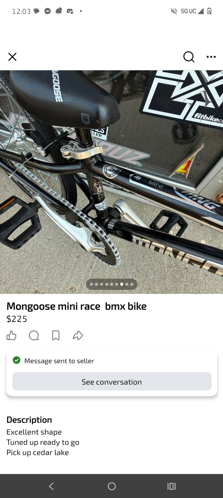 Used Mongoose Title Mini 2024 2024 Youth, Black — image 3 of 9