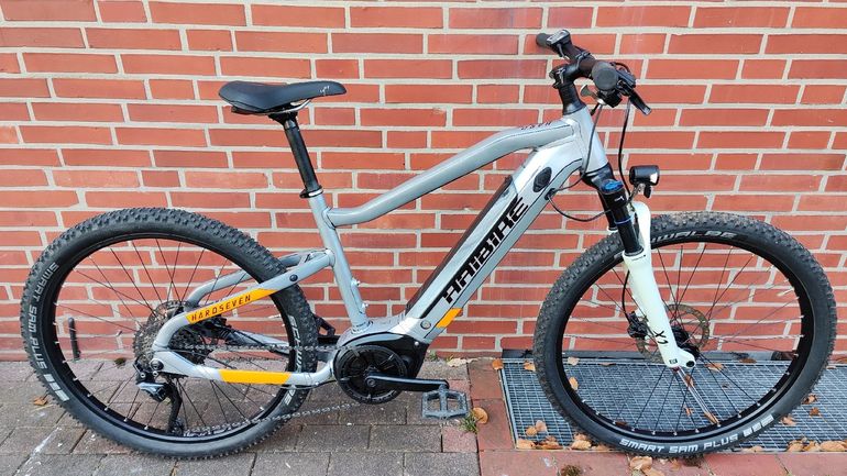 Used Haibike Hardseven Shimano Deore XT 2022 Mountainbike, Light Gray, 27.5 (650B) — image 3 of 9