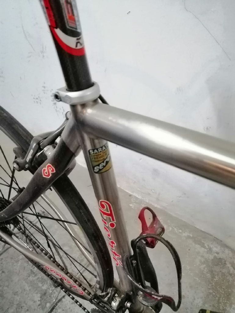 Used Serotta Custom Campagnolo Record 2003 Road & Gravel, Light Gray — image 6 of 7