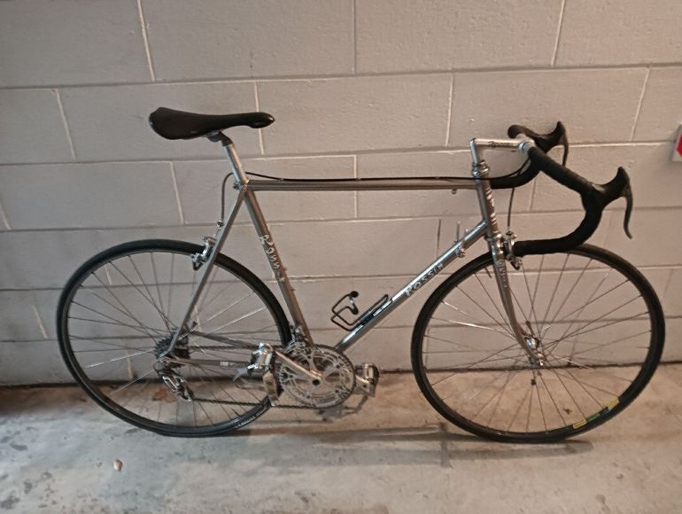 Used Rossin Custom Campagnolo Super Record 1984 Road & Gravel, Light Gray — image 6 of 7