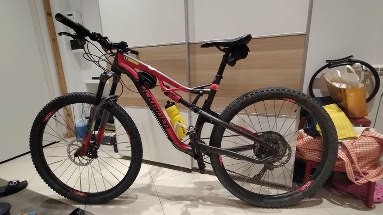 ROCKRIDER Full suspension Shimano Deore XT 2020 Mountainbike de segunda mano, Rojo — imagen 9 de 10