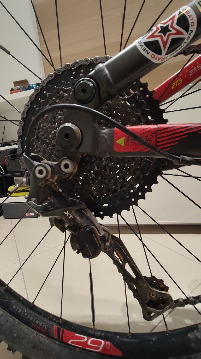 ROCKRIDER Full suspension Shimano Deore XT 2020 Mountainbike de segunda mano, Rojo — imagen 8 de 10