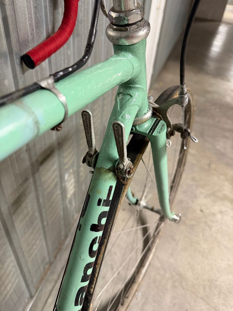Used Bianchi Rekord Campagnolo Veloce 1978 Road & Gravel, Green — image 9 of 11