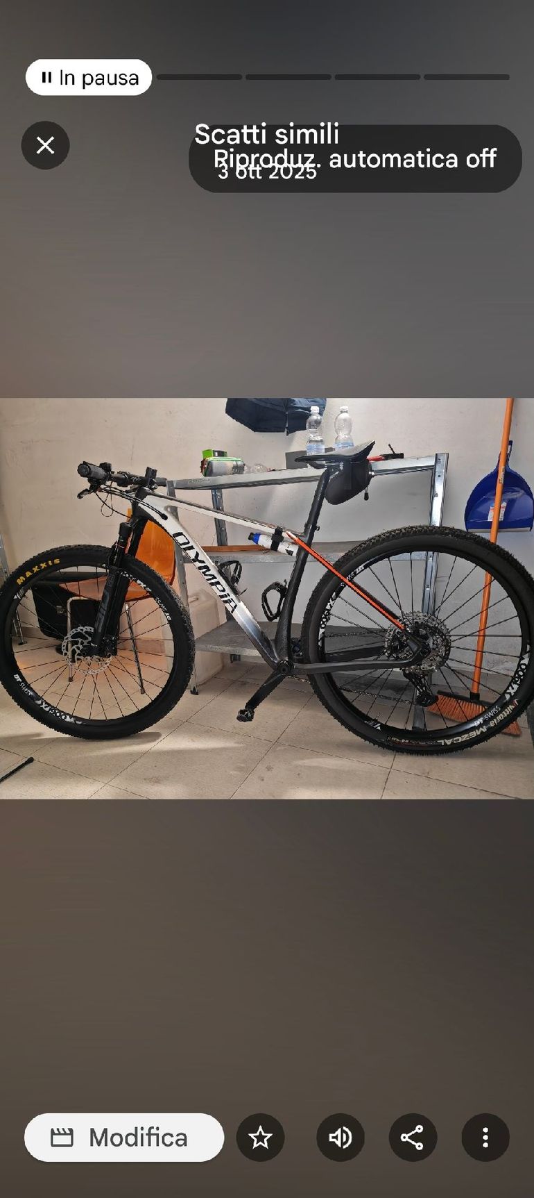 Used Olimpia Custom Shimano Deore XT 2022 Mountainbike, White — image 3 of 8