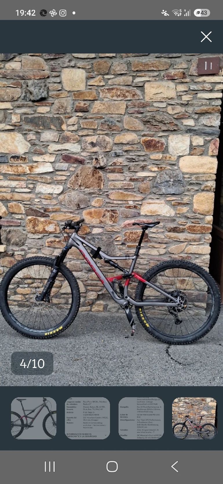 Gebrauchtes Orbea OCCAM H30 2023 2023 Mountainbike, Hellgrau, 29 — Bild 2 von 3