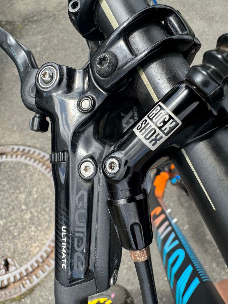 Canyon Strive CF9.0 2017 Mountainbike usato, Nero — immagine 26 di 27