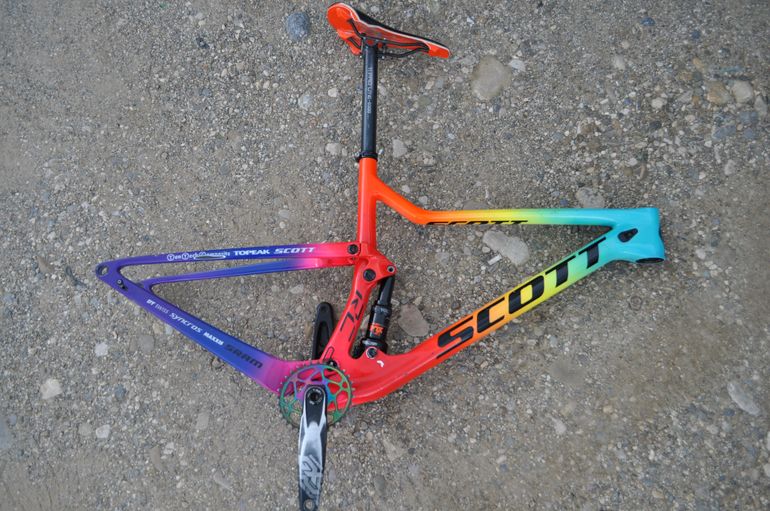Scott Spark RC 900 Team 2019 Frameset 2019 Mountainbike usato, Rosso — immagine 3 di 6