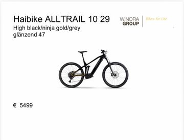 Used Haibike ALLTRAIL 10 2026 2026 Mountainbike, Black, 27.5 — image 9 of 18