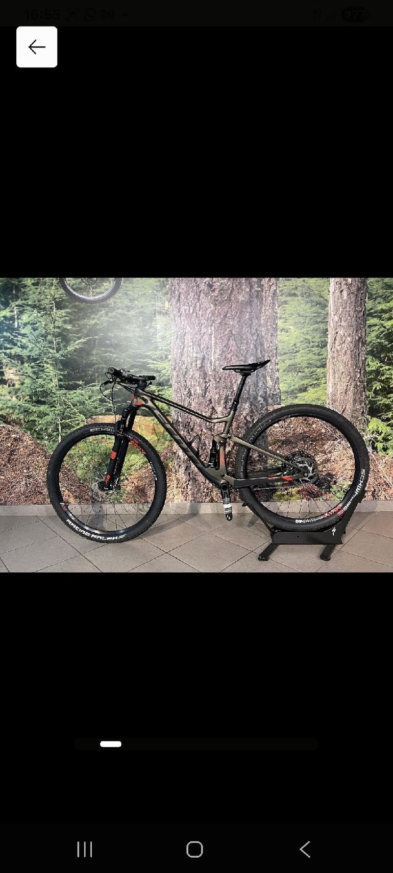Scott Spark RC 900 Pro 2019 2019 Mountainbike usato, Nero — immagine 2 di 3