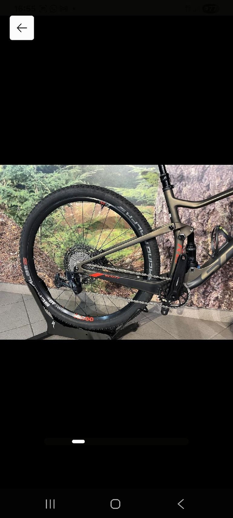 Scott Spark RC 900 Pro 2019 2019 Mountainbike usato, Nero — immagine 3 di 3