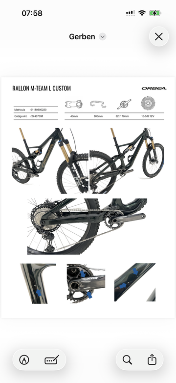 Brugt Orbea RALLON M-TEAM 2024 2024 Mountainbike — billede 4 af 4