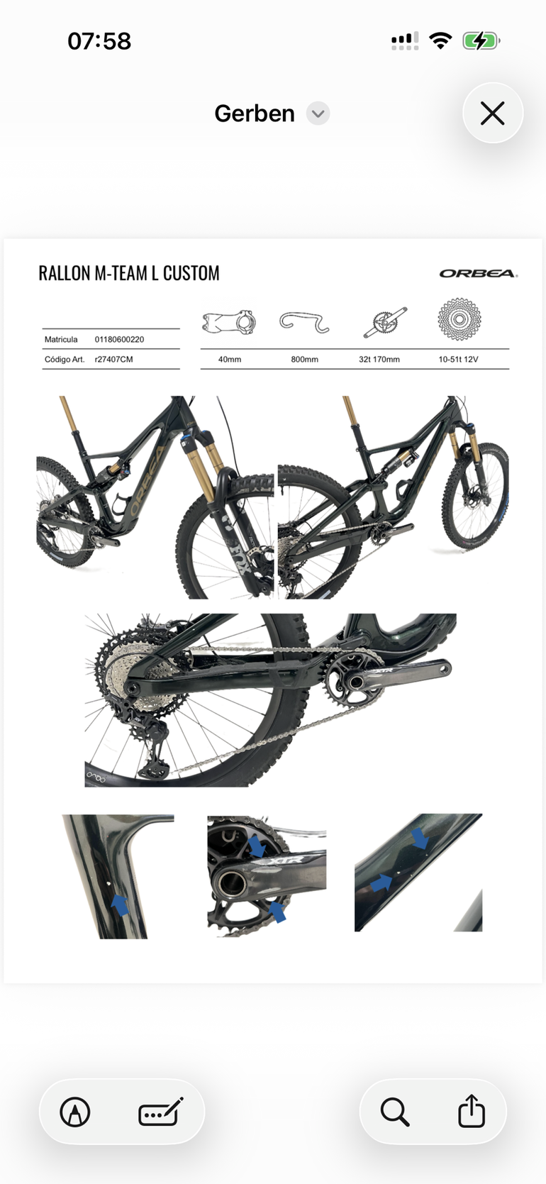 Brugt Orbea RALLON M-TEAM 2024 2024 Mountainbike — billede 4 af 4