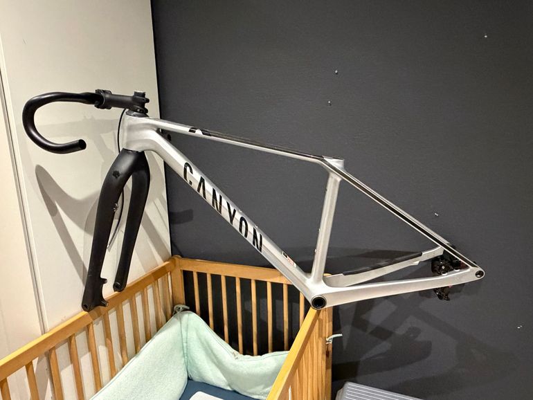 Used Canyon Exceed CF 7 2023 Frameset 2023 Mountainbike, Light Gray, 29 — image 4 of 5
