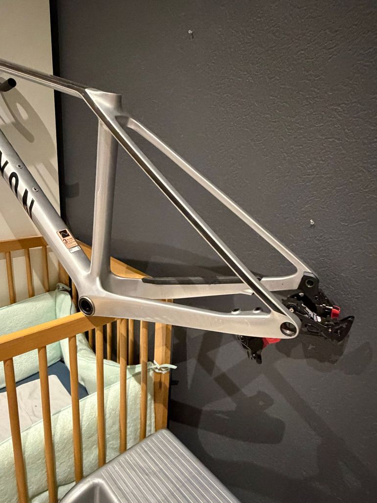 Used Canyon Exceed CF 7 2023 Frameset 2023 Mountainbike, Light Gray, 29 — image 2 of 5