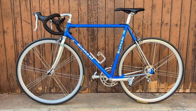 Bianchi columbus genius Custom Shimano 600 1996 Road & Gravel usato, Blu — immagine 2 di 13