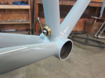 Brugt Jordan Hufnagel Custom Steel Road Frameset – ENVE / Chris King / Columbus Custom Steel Road Frameset 2012 Road & Gravel — billede 5 af 18