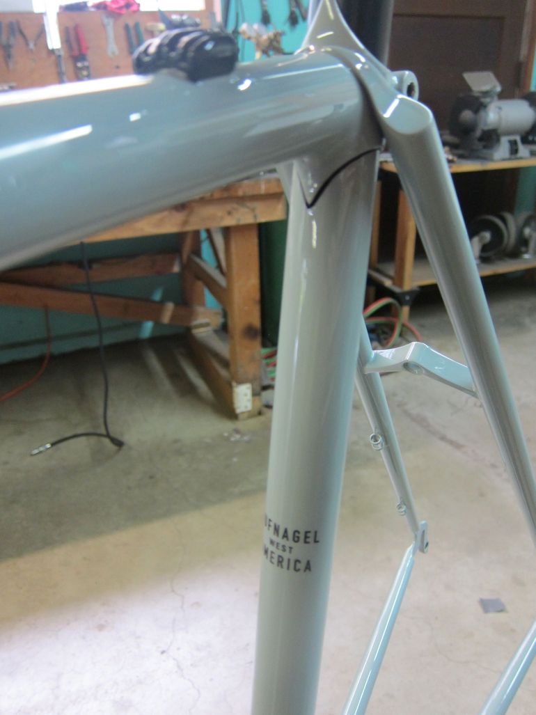 Brugt Jordan Hufnagel Custom Steel Road Frameset – ENVE / Chris King / Columbus Custom Steel Road Frameset 2012 Road & Gravel — billede 2 af 18
