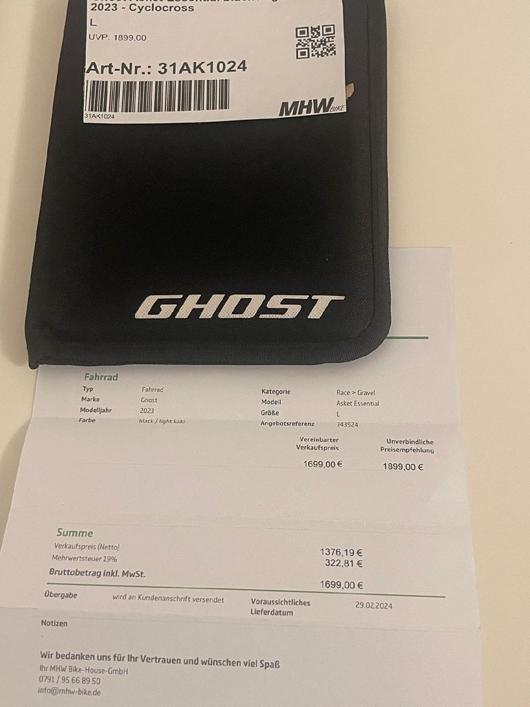 Brugt Ghost Asket Shimano GRX 2023 Road & Gravel — billede 23 af 25