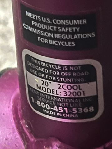 Used FREESPIRIT Custom 2023 Youth, Purple — image 2 of 3
