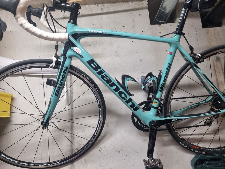 Used Bianchi Intenso Veloce Compact 2016 2016 Road & Gravel, Blue — image 2 of 3