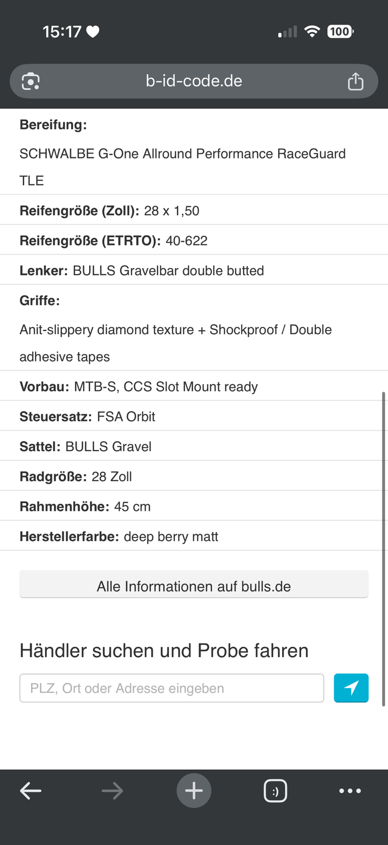 Used BULLS Grinder Shimano GRX 2024 Road & Gravel, Purple — image 5 of 5