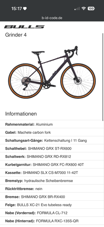 Used BULLS Grinder Shimano GRX 2024 Road & Gravel, Purple — image 4 of 5