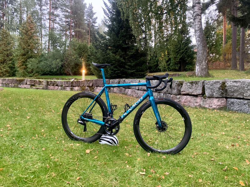 Used Colnago C64, 56s, Frozen Blue, Shimano Dura-ace Di2 R-9100-P (Powermeter), Enve 4.5 AR Wheels 2021 Road & Gravel