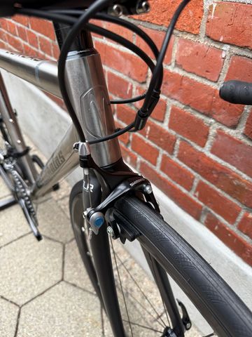 Van Nicholas NEW! Van Nicholas Boreas Titanium/Shimano 105 2x11/Vision Team 35/SLR/Size XS 2023 Road & Gravel usato, Grigio chiaro — immagine 6 di 17