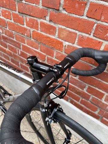 Van Nicholas NEW! Van Nicholas Boreas Titanium/Shimano 105 2x11/Vision Team 35/SLR/Size XS 2023 Road & Gravel usato, Grigio chiaro — immagine 7 di 17