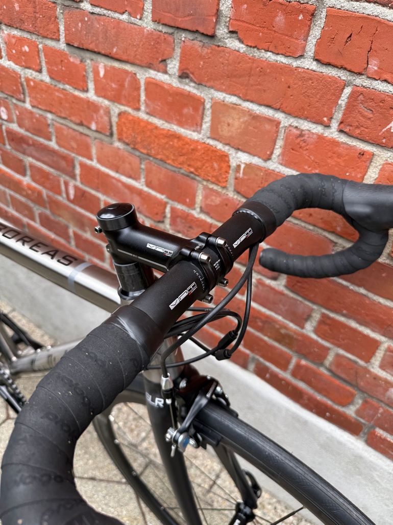 Van Nicholas NEW! Van Nicholas Boreas Titanium/Shimano 105 2x11/Vision Team 35/SLR/Size XS 2023 Road & Gravel usato, Grigio chiaro — immagine 7 di 17