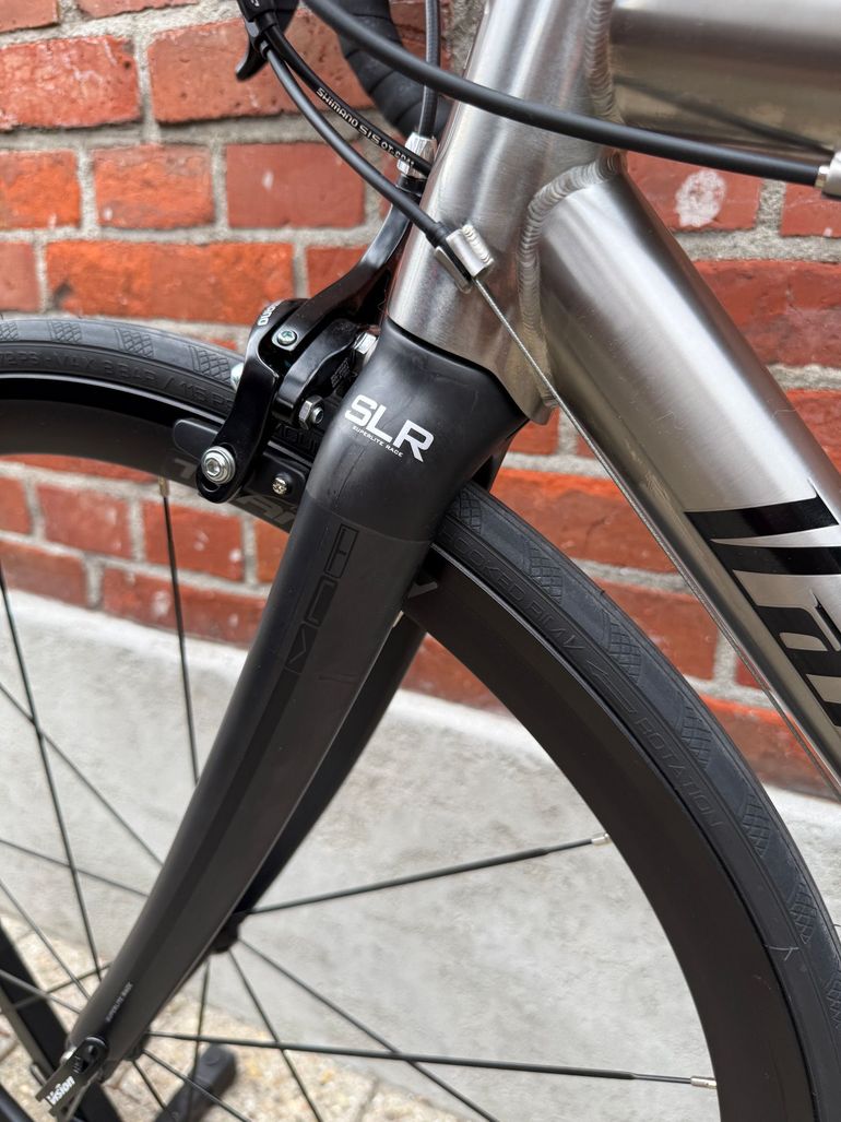 Van Nicholas NEW! Van Nicholas Boreas Titanium/Shimano 105 2x11/Vision Team 35/SLR/Size XS 2023 Road & Gravel usato, Grigio chiaro — immagine 15 di 17