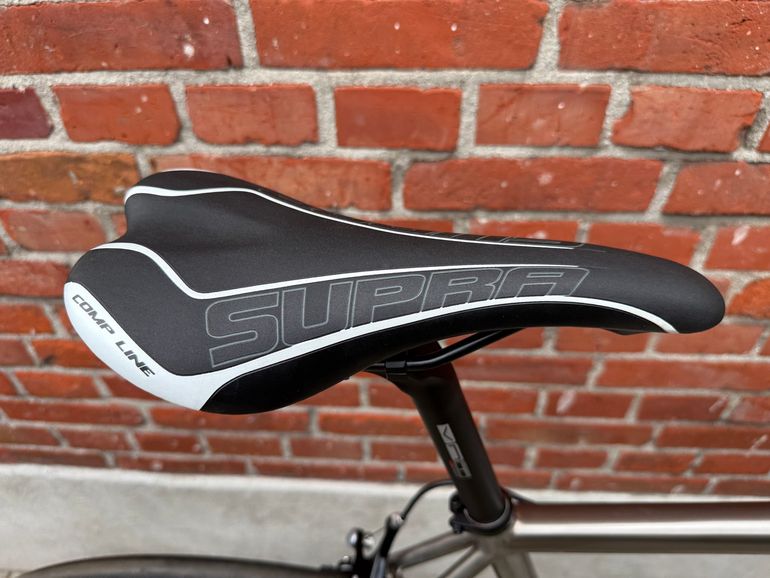 Van Nicholas NEW! Van Nicholas Boreas Titanium/Shimano 105 2x11/DT-Swiss R460/SLR crb/Size XL 2023 Road & Gravel usato, Grigio chiaro — immagine 9 di 17