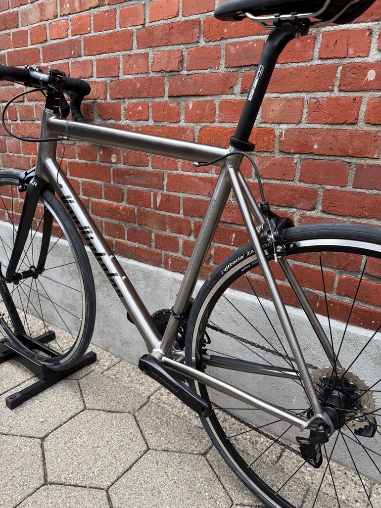 Used Van Nicholas NEW! Van Nicholas Boreas Titanium/Shimano Ultegra Di2 - 2x12/Gr.L 2023 Road & Gravel, Light Gray — image 13 of 16