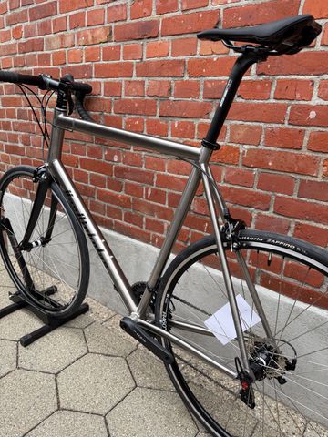 Used Van Nicholas NEW! Van Nicholas Boreas Titanium/Shimano 105 2x11/DT-Swiss R460/SLR/Size XXL 2023 Road & Gravel, Light Gray — image 13 of 17