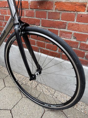 Used Van Nicholas NEW! Van Nicholas Boreas Titanium/Shimano 105 2x11/DT-Swiss R460/SLR/Size XXL 2023 Road & Gravel, Light Gray — image 4 of 17