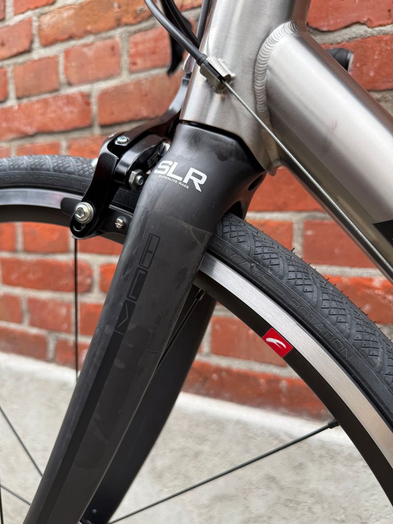 Used Van Nicholas NEW! Van Nicholas Boreas Titanium/Shimano 105 - 2x11/SLR/Fulcrum Racing/Size M 2023 Road & Gravel, Light Gray — image 14 of 17