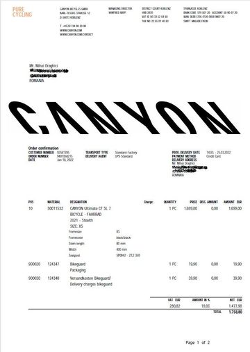 Used Canyon Ultimate CF SL 7 2022 2022 Road & Gravel, Black — image 9 of 9