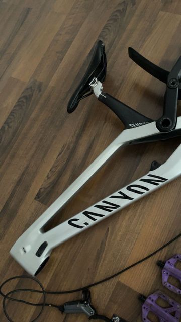 Used Canyon Sender CFR 29 2023 Frameset 2023 Mountainbike, Light Gray, 29 — image 2 of 8